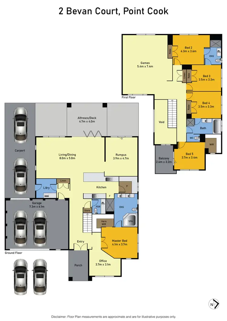 Floorplan of Homely house listing, 2 Bevan Court, Point Cook VIC 3030