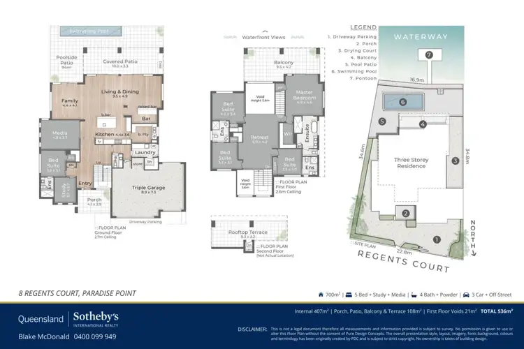 Floorplan of Homely house listing, 8 Regents Court, Paradise Point QLD 4216