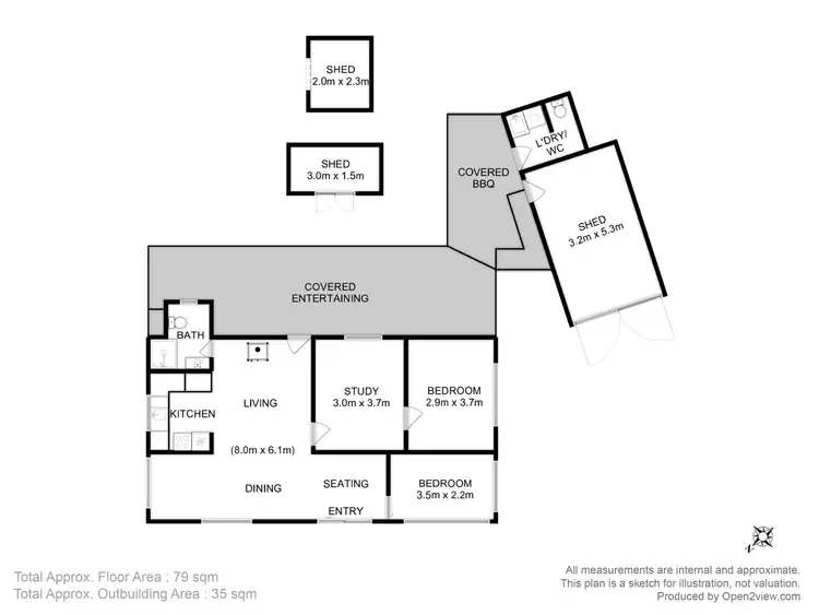 Floorplan of Homely house listing, 24 Sloping Main Road, Sloping Main TAS 7186