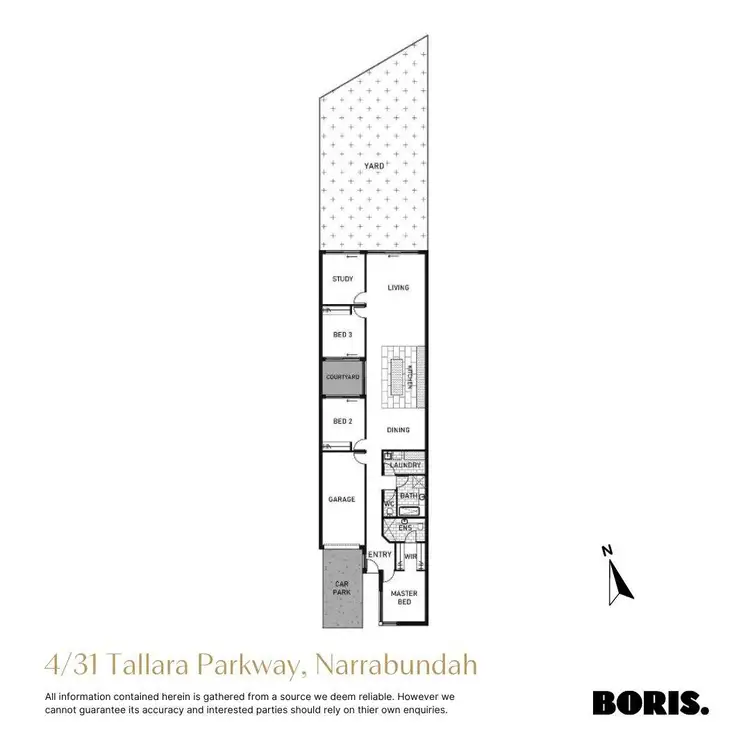 Floorplan of Homely townhouse listing, 4/31 Tallara Parkway, Narrabundah ACT 2604