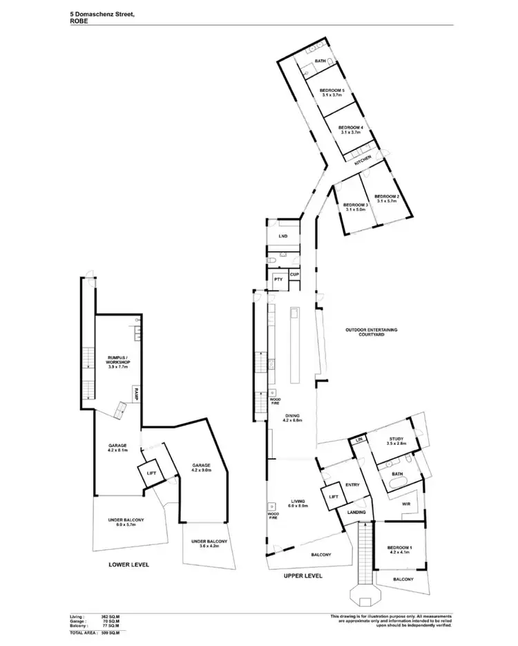 Floorplan of Homely house listing, 5 Domaschenz Street, Robe SA 5276