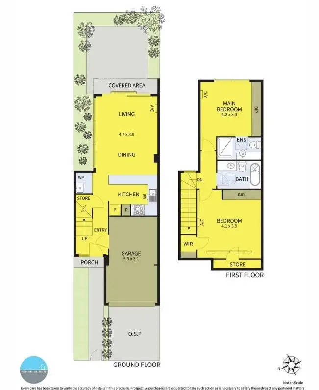 Floorplan of Homely townhouse listing, 1/15 Hyland Street, South Yarra VIC 3141