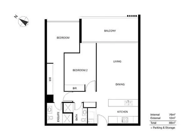 Floorplan of Homely apartment listing, B208/86 Centenary Drive, Strathfield NSW 2135