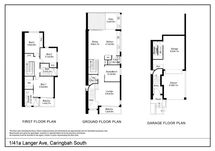Floorplan of Homely house listing, 1/41a Langer Avenue, Caringbah South NSW 2229