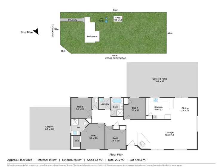 Floorplan of Homely rural property listing, 242-244 Orion Road, Cedar Vale QLD 4285