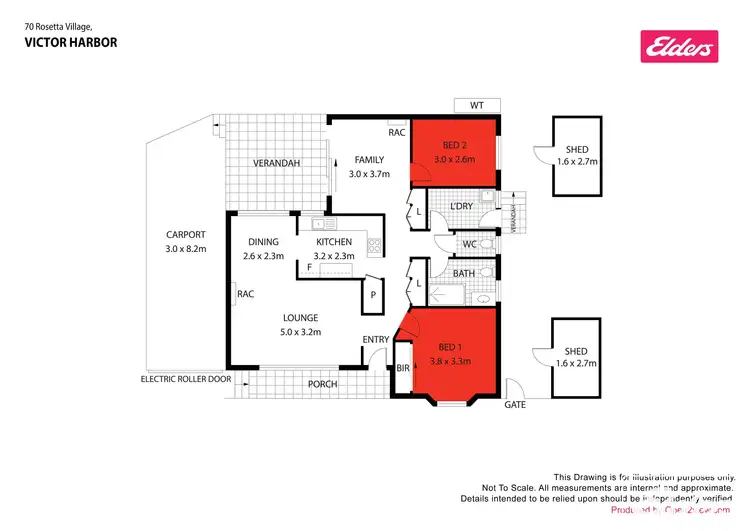 Floorplan of Homely retirement listing, 70 Rosetta/1-27 Maude Street, Encounter Bay SA 5211