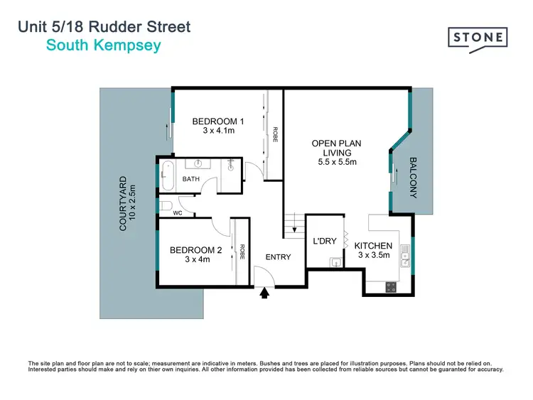 Floorplan of Homely unit listing, 5/18 Rudder Street, East Kempsey NSW 2440