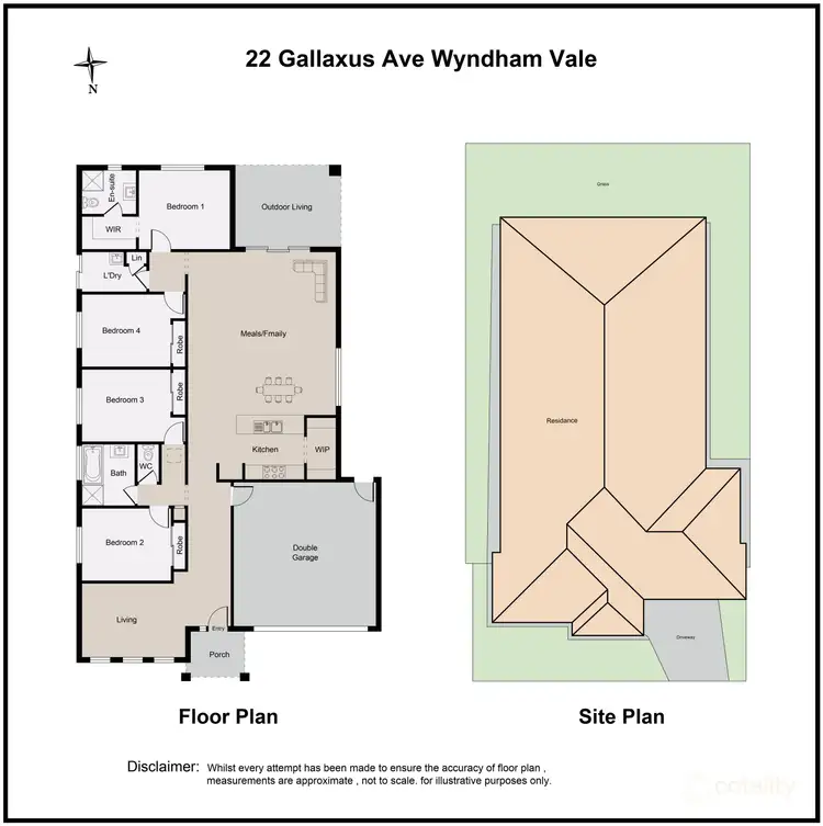 Floorplan of Homely house listing, 22 Gallaxus Avenue, Wyndham Vale VIC 3024