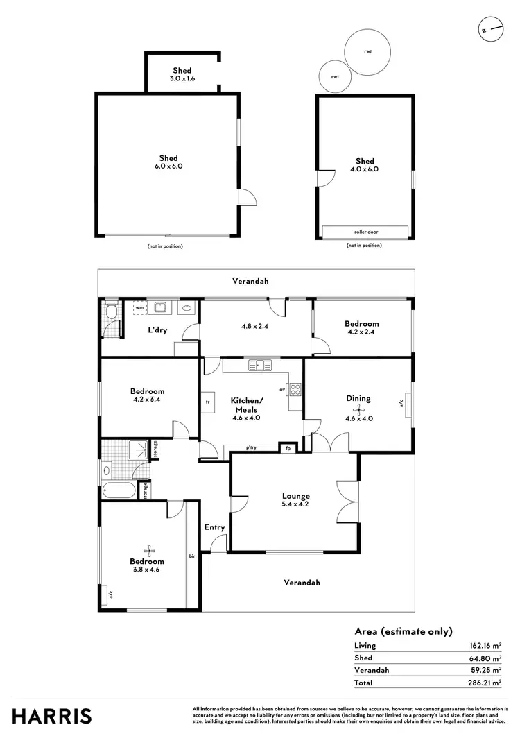 Floorplan of Homely house listing, 3 West Terrace, Minlaton SA 5575
