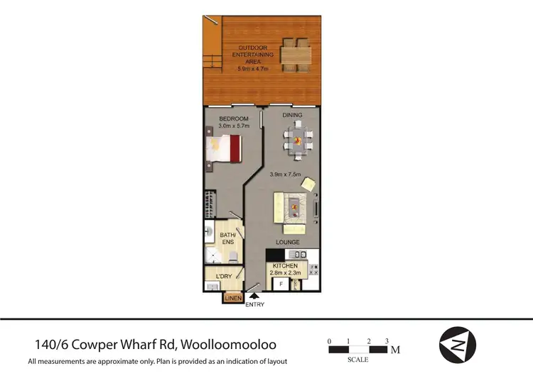 Floorplan of Homely apartment listing, 140/6 Cowper Wharf Roadway, Woolloomooloo NSW 2011