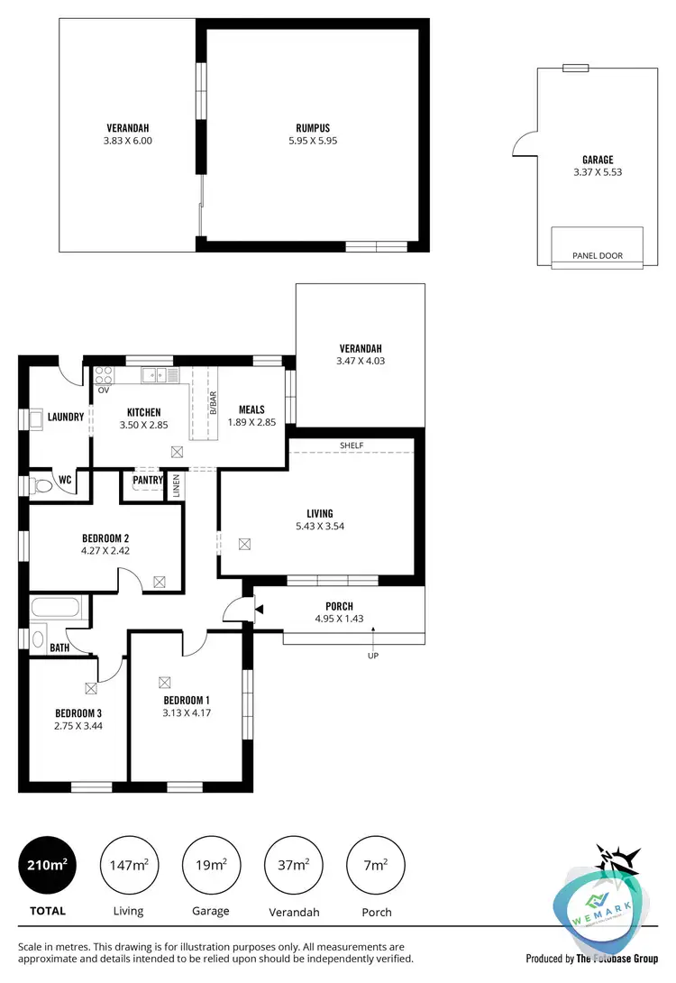 Floorplan of Homely house listing, 3 Collins Street, Elizabeth Downs SA 5113