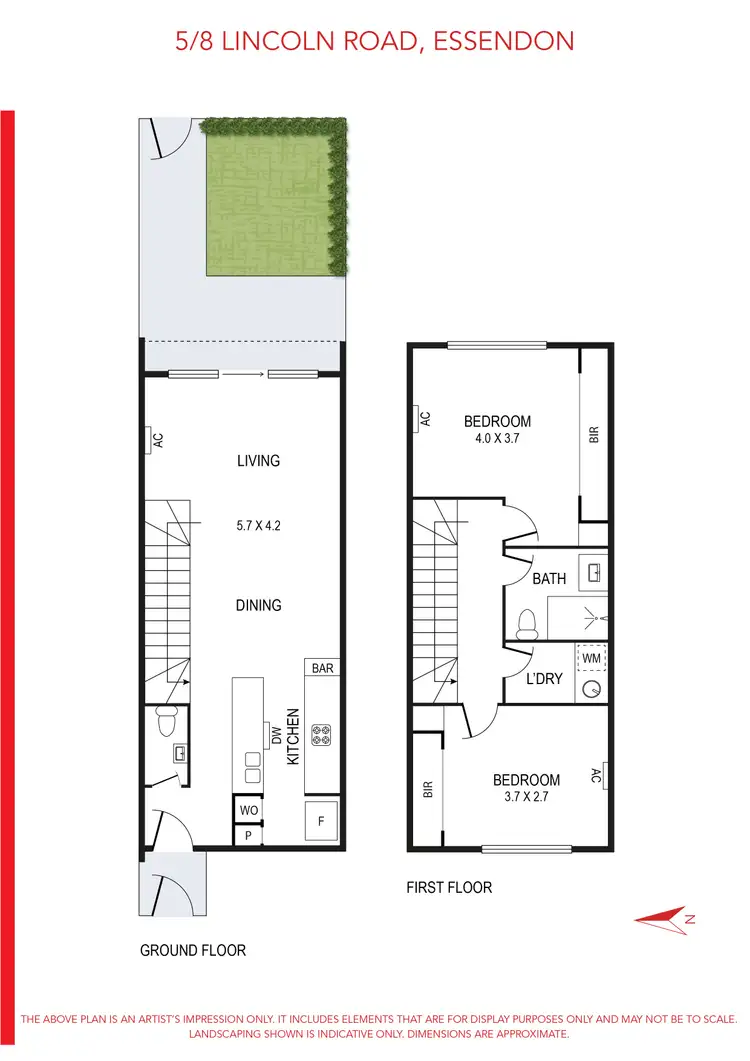 Floorplan of Homely townhouse listing, 5/8 Lincoln Road, Essendon VIC 3040