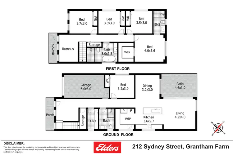 Floorplan of Homely house listing, 212 Sydney Street, Grantham Farm NSW 2765