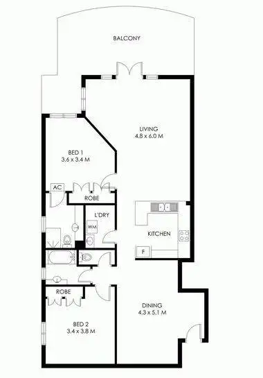 Floorplan of Homely unit listing, 14/288 Casuarina Drive, Nightcliff NT 810