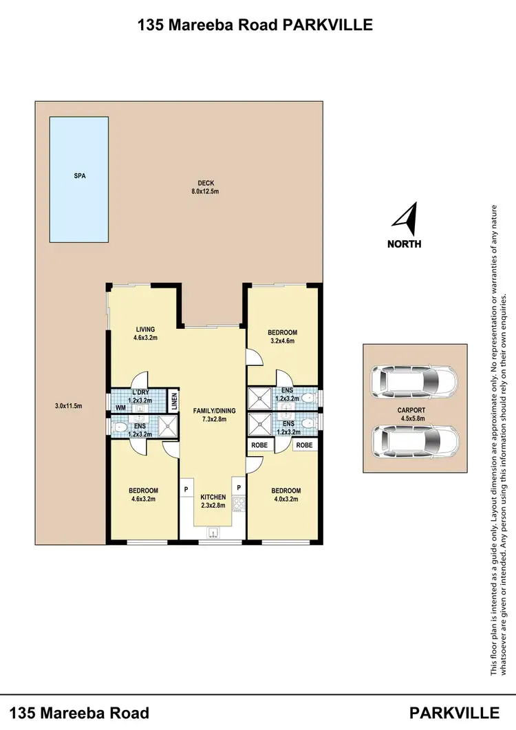 Floorplan of Homely house listing, 135 Mareeba Road, Parkville NSW 2337