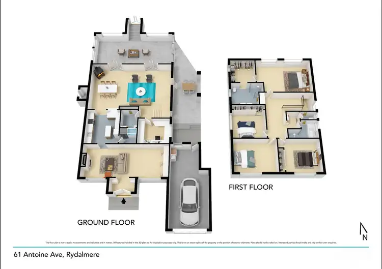 Floorplan of Homely house listing, 61 Antoine Street, Rydalmere NSW 2116