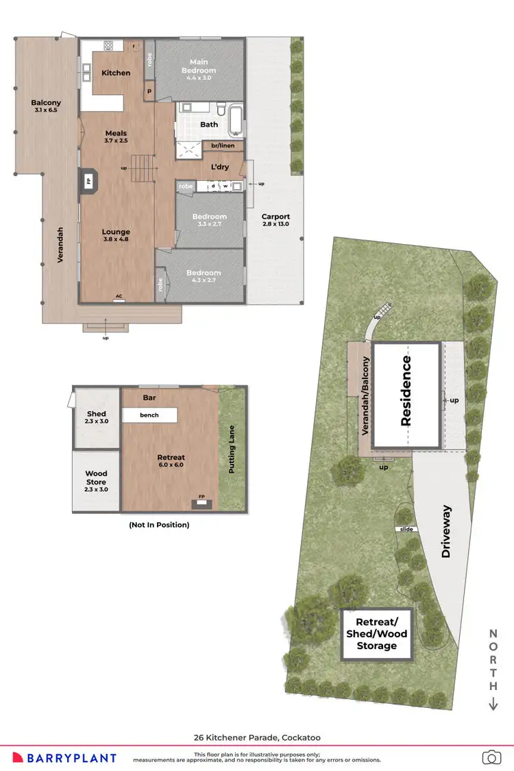 Floorplan of Homely house listing, 26 Kitchener Parade, Cockatoo VIC 3781