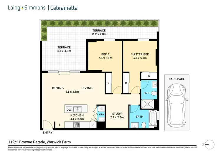 Floorplan of Homely apartment listing, 119/2 Browne Parade, Warwick Farm NSW 2170