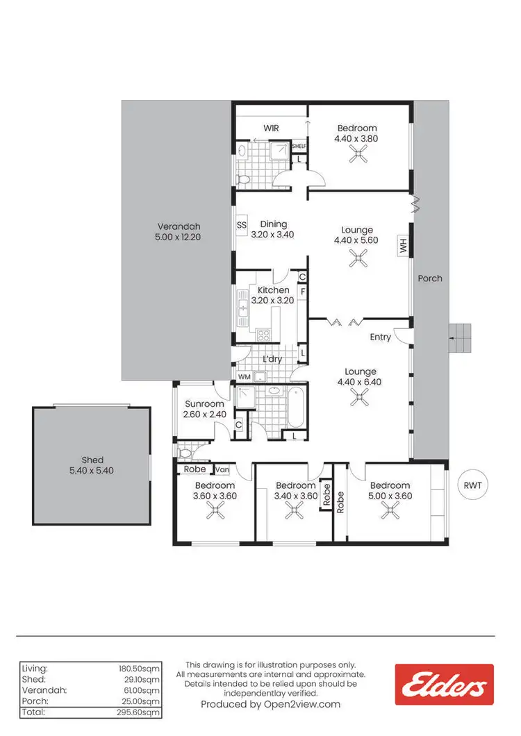 Floorplan of Homely house listing, 45 Farrell Flat Road, Clare SA 5453