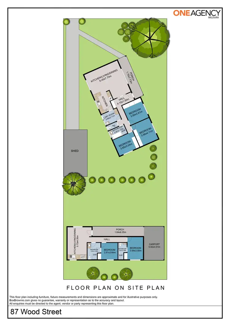 Floorplan of Homely house listing, 87 Wood Street, Gol Gol NSW 2738