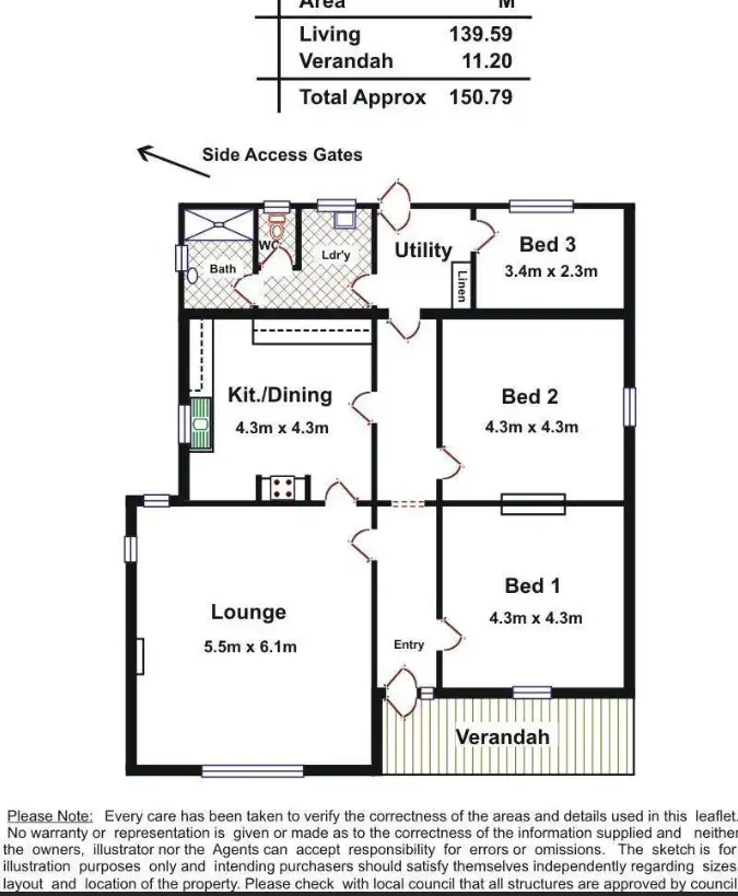 Floorplan of Homely house listing, 106 Russell Street, Rosewater SA 5013