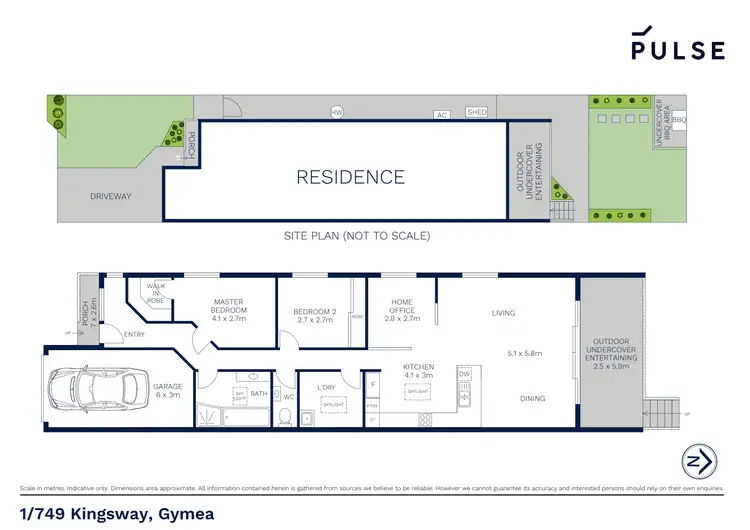 Floorplan of Homely semi-detached listing, 1/749 Kingsway, Gymea NSW 2227