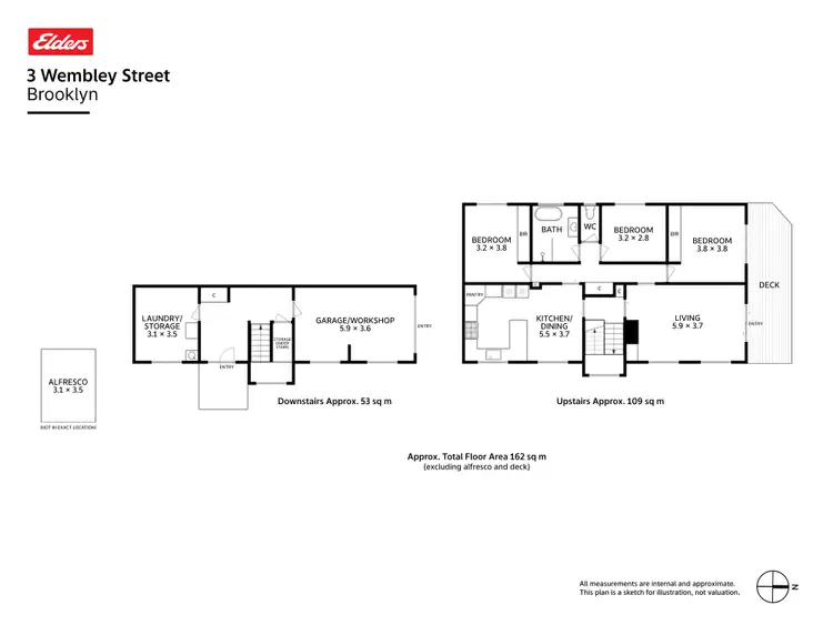 Floorplan of Homely house listing, 3 Wembley Street, Brooklyn TAS 7320