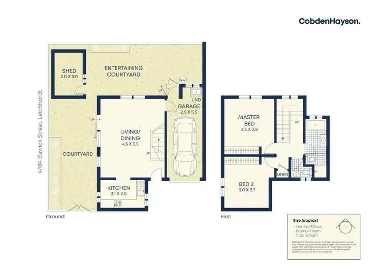 Floorplan of Homely townhouse listing, 4/184 Elswick Street, Leichhardt NSW 2040