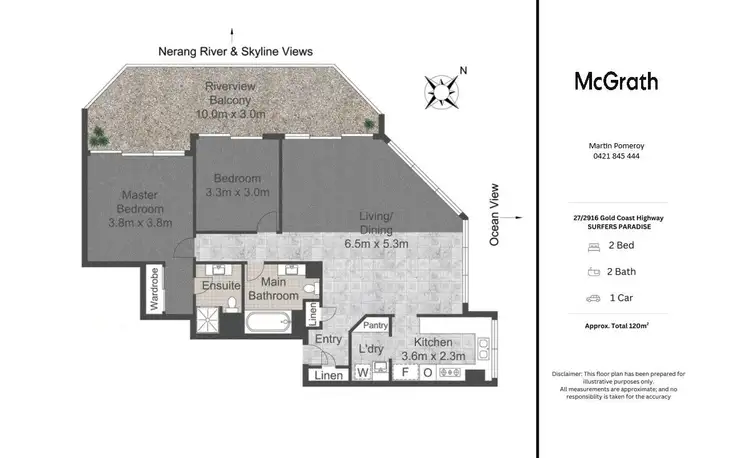 Floorplan of Homely unit listing, 27/2916 Gold Coast Highway, Surfers Paradise QLD 4217