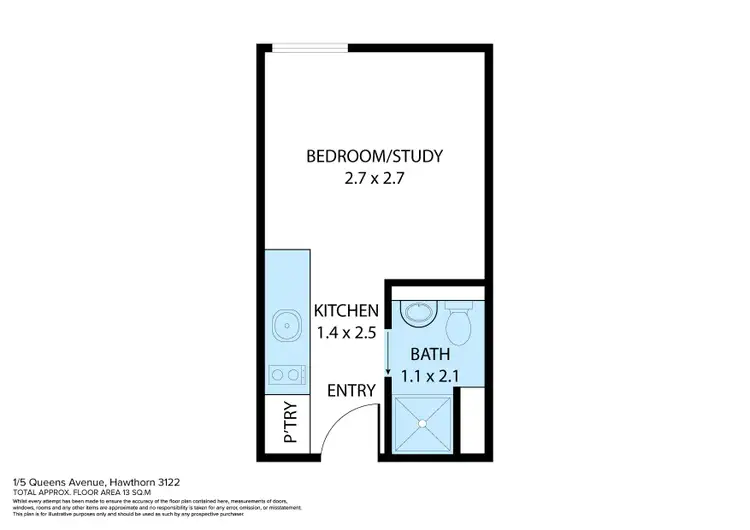 Floorplan of Homely unit listing, 306/1-5 Queens Avenue, Hawthorn VIC 3122