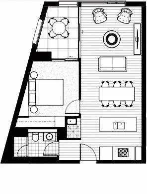 Floorplan of Homely apartment listing, 810/83 Harbour Street, Haymarket NSW 2000