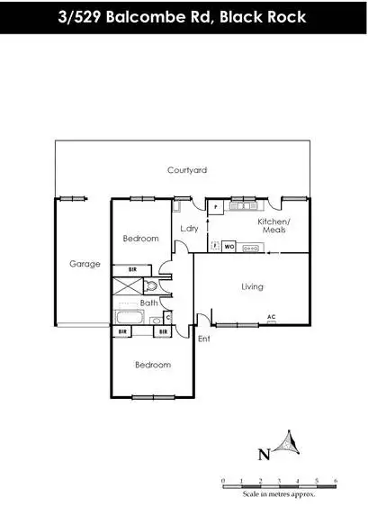 Floorplan of Homely unit listing, 3/529 Balcombe Road, Black Rock VIC 3193