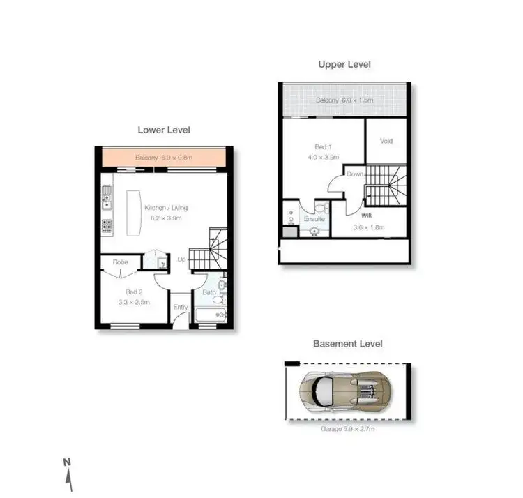 Floorplan of Homely unit listing, 11/553 Mowbray Road, Lane Cove NSW 2066
