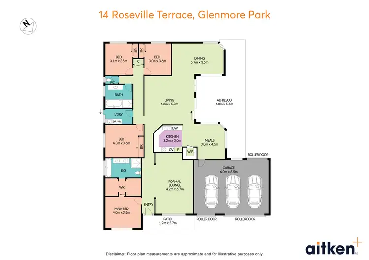 Floorplan of Homely house listing, 14 Roseville Terrace, Glenmore Park NSW 2745