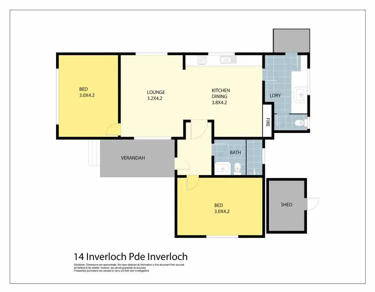 Floorplan of Homely house listing, 14 Inverloch Parade, Inverloch VIC 3996