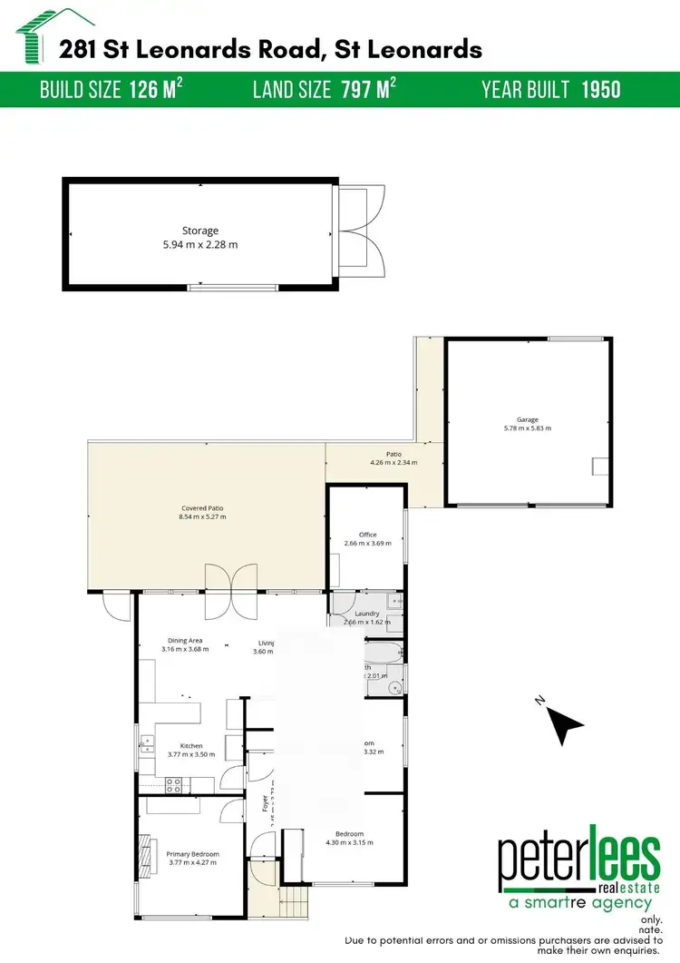 Floorplan of Homely house listing, 281 St Leonards Road, St Leonards TAS 7250