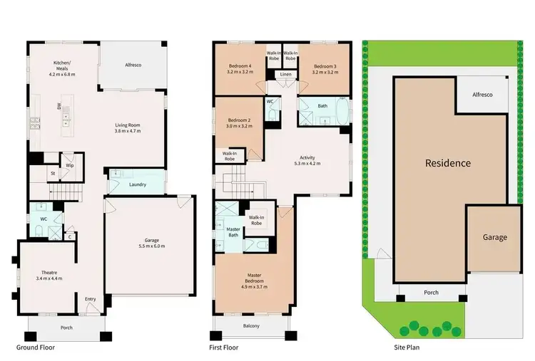 Floorplan of Homely house listing, 14 Alderley Crescent, Deanside VIC 3336