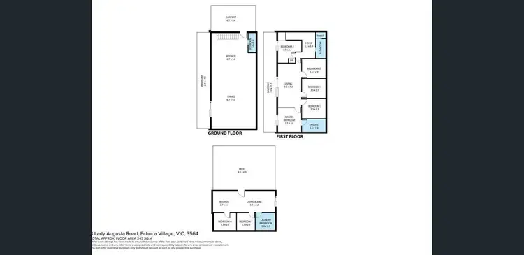 Floorplan of Homely house listing, 3 Lady Augusta Road, Echuca VIC 3564