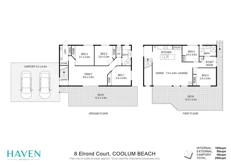 Floorplan of Homely house listing, 8 Elrond Court, Coolum Beach QLD 4573