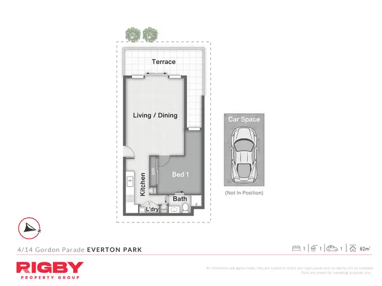 Floorplan of Homely apartment listing, 4/14 Gordon Parade, Everton Park QLD 4053