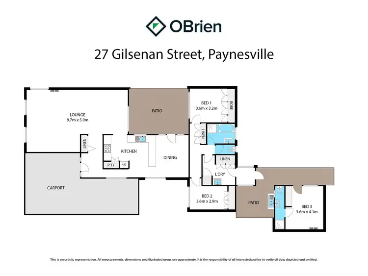 Floorplan of Homely house listing, 27 Gilsenan Street, Paynesville VIC 3880