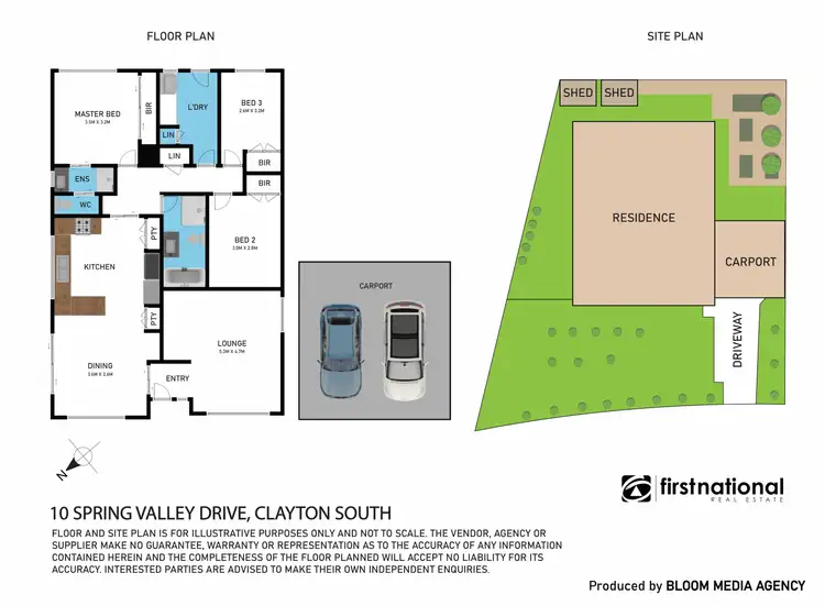 Floorplan of Homely house listing, 10 Spring Valley Drive, Clayton South VIC 3169