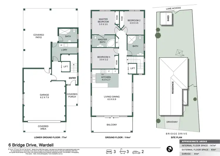 Floorplan of Homely house listing, 6 Bridge Drive, Wardell NSW 2477