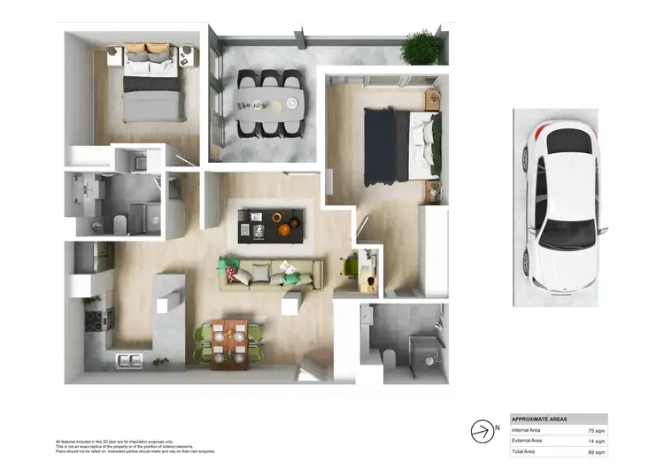Floorplan of Homely unit listing, 106/119 Tudor Street, Hamilton NSW 2303