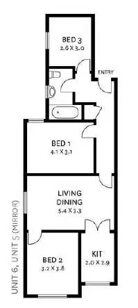 Floorplan of Homely apartment listing, 5/83a Leinster Street, Paddington NSW 2021