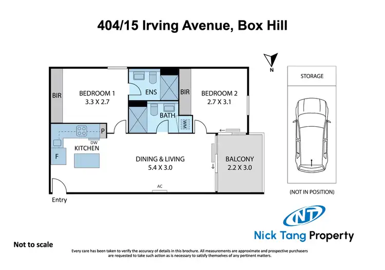 Floorplan of Homely apartment listing, 404/15 Irving Avenue, Box Hill VIC 3128