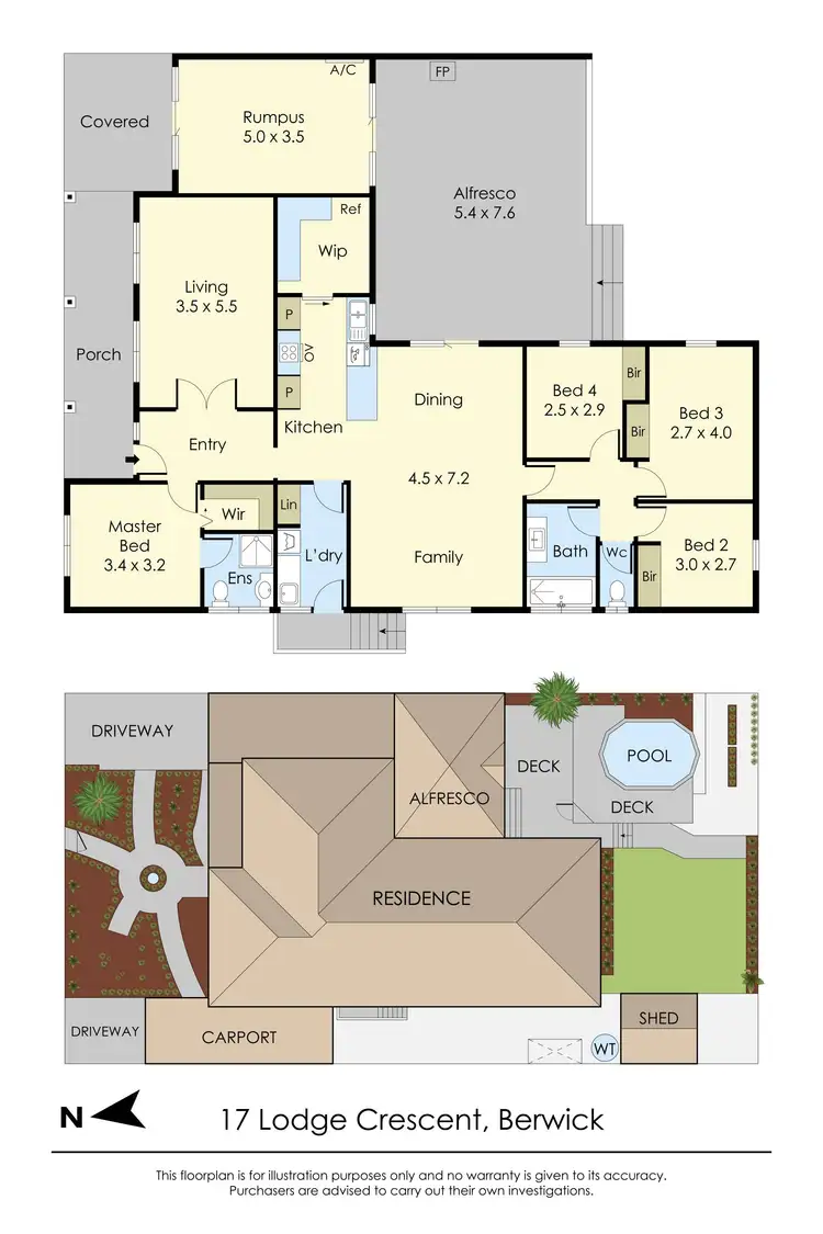 Floorplan of Homely house listing, 17 Lodge Crescent, Berwick VIC 3806