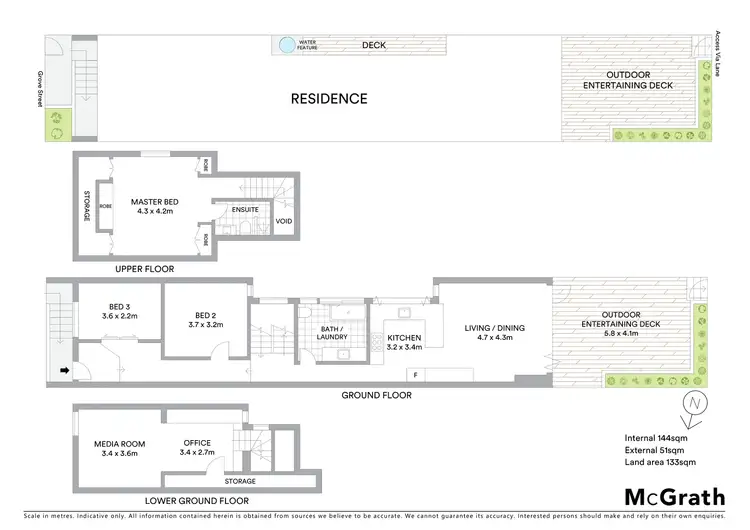 Floorplan of Homely house listing, 43 Grove Street, Lilyfield NSW 2040