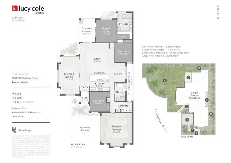 Floorplan of Homely house listing, 3303 Palladian Drive, Hope Island QLD 4212