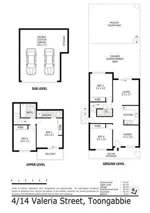 Floorplan of Homely townhouse listing, 4/14 Valeria Street, Toongabbie NSW 2146